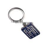 Retangle Shaped Zinc Alloy Tourist Souvenir Metal Keychains,oil-filled Customized Keychain,metal Logo thumbnail-2