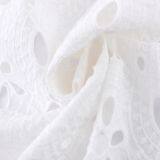 100% Guipure Cotton Fabric Swiss Voile Lace Embroidered thumbnail-2