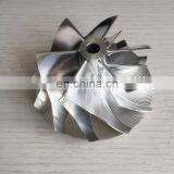 RHG6 65,00/82,05 мм 6+6 лопастей высокопроизводительный турбо-алюминиевый 2618/фрезерованный/ брусок компрессорного колеса для обновления Chevy 6,6 л thumbnail-2