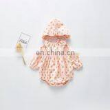 2020 Full Sleeve Children Clothing Spring Autumn Button Baby Flowers Girl Romper thumbnail-3