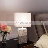 Popular Custom Logo Cheap Cuboid Pillar Custom Vintage Relief White Marble Table Lamp Porcelain for Home Decor thumbnail-6