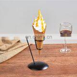Fake Snack Decoration Props Simulation Dummy Ice Cream Waffle Cone Sample Mould Display With Snack Rack thumbnail-3