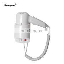 Honeyson Hotel Bathroom Silent Mounted Hair Dryer With Holder Stand thumbnail-1