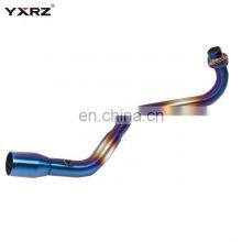 Modified Universal Full System Front Middle Link Connect MSX125 Motorcycle Exhaust Pipe thumbnail-1