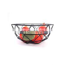 Kitchen Food Holder Decorative Gift Bedroom Wardrobe Storage Bamboo Framing Fruit Basket Wire Metal Basket thumbnail-3