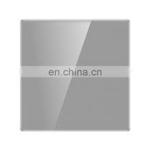 Type 86 UK/EU Standard 1 Gang 1/2 Way Wall Push Button Light Switch Glass Panel Socket and Switches Electrical