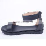 China Wholesale Comfort Flat Heel Sandals Women With Back Zipper thumbnail-4