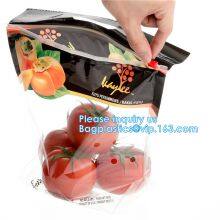Fresh Lock Packaging Pouch Vent Hole And Handle, Grape, Mango, Fruit, Vegetable, PP Slider Lock Zipper Bags thumbnail-4