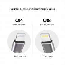 Elbow-Shaped Cable for Mobile Gaming, Power Delivery Fast Charging for IPhone SE 11 Pro Max XS Max XR thumbnail-4