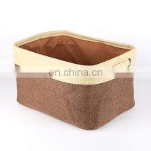New Japanese Stackable Clothes Storage Fabric Foldable Storage Box Linen Clothes Storage Baskets Box for Household thumbnail-2