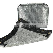 Aluminium Grommets Silver Aluminum Foil Shade Cloth 75% Sunblock for Garden Covers Shade Mesh thumbnail-3