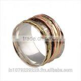 925 Silver Brass Copper Hammer Ring,925 Sterling Silver Jewelry Wholesale thumbnail-1