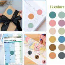 4200 PCS 0.75 Inch 12 Colors Round Colored Dot Stickers for Toddlers Teaching Papers, Color Coding Labels, Circle Dots Stickers for Office and Student Classroom (25 Sheets) thumbnail-2