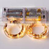 Warm White Led Copper Light/Led Battery Operate Mini Light String/Copper Wire Lights