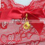 Hot-selling Red Lace Bralette G-string thumbnail-4