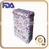 CMYK Tin Box With Hinge Lid