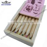 3.5 Inches Drawing Mini Color Pencil Set With Wooden Box Packing