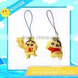 Promotional Crayon Shin-chan PVC Keychain/mobile Chain
