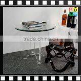 2016 Clear Acrylic Living Room Folding Coffee Table With Glass or Stone Top For Home and Hotel and Restaurant thumbnail-1