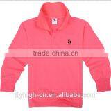 100% Cotton Material Long Sleeve Custom Polo T Shirt for Kids thumbnail-3