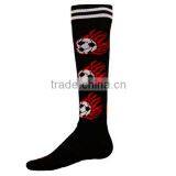 Knee High Custom Professional Unique Flaming Ball Soccer Sock Produced by Sock Knitting Machine thumbnail-1