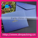 hign quality blue color paper wedding invitation envelope