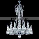 French Baccarat Fine Crystal Chandelier Lighting Hotel Lobby Chandeliers E14/E27 Pendant Hanging Light Fixture CZ3507/24