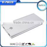 Metal Case Led Torch Light Portable Power Bank 8000mah