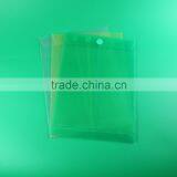 Vertical Sticker Closure Plastic Document Bag in A4 Size, Clear pp File Holder, Presentation File Folders