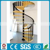 UK save pace indoor iron oak wood spiral stairs--YUDI