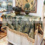 China Customized Design Decorative Jacquard Chenille Tablecloth,table Cover