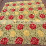 multicolor golden thread blanket