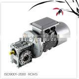Aluminum Alloy Cast Iron Housing Double Stage NMRV/NMRW025-150 Worm Speed Reducer,Gearbox Geared Motor B5 B14 IEC Flange Input thumbnail-4