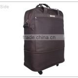 2015 Hot sale portable folding shopping trolley bag with wheels Eco Friendly Recycled Folding Bag