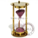 SAND TIMER - BRASS SAND TIMER - NAUTICAL SAND TIMER 1 MINUTE - COLLECTIBLE MARINE GIFT
