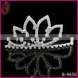 Wholesale Party Kids Silver Solid Crown Tiara For Festival thumbnail-1