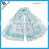 Star Design Summer and Spring Muslim Cotton Head Scarf thumbnail-1