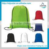 Promotional Gift Bag Use210D Polyester Cheap Strong Drawstring Backpack Bags thumbnail-1