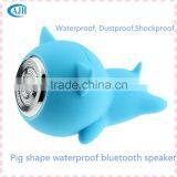 2015 Mini Cute Piggy Shape Bluetooth Waterproof Speaker Shockproof Silicone Speaker thumbnail-4