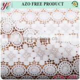 High Quality White Circular Pattern Ornament of Chinese Style Embroidery Fabric for Wedding Dress thumbnail-4