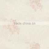cream pink flower wallpaper for interior room made in china