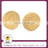 18k Gold Plated Stainless Steel Christ Religious Saint Virgen de Guadalupe Screw Back Stud Earrings For Belief Jesus Christians thumbnail-1