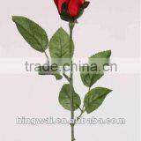 64cm Artificial Flower Rose Bud With 6 Leaves thumbnail-4