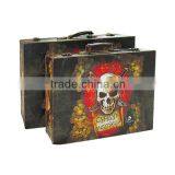 Decorative Wooden Suitcase Storage Case