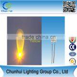 3mm Yellow Led Diffused/fog Light Emitting Diode thumbnail-1