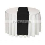 2015New Banquet Wholesale Black Fancy Shiny Satin Table Runner thumbnail-3