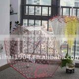 23" * 8K Full Spot Printing Transparent Umbrella for Sale