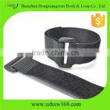 Wire Straps Wrap Reusable Hook & Loop Black Cable Ties