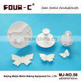 Large Butterfly Plastic Plunger Cutters,high Quality Cake Decorating Tools thumbnail-1