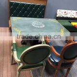 Hot Sale Chinese Modern Fast Food Restaurant Iron Dining Tables and Chairs thumbnail-3